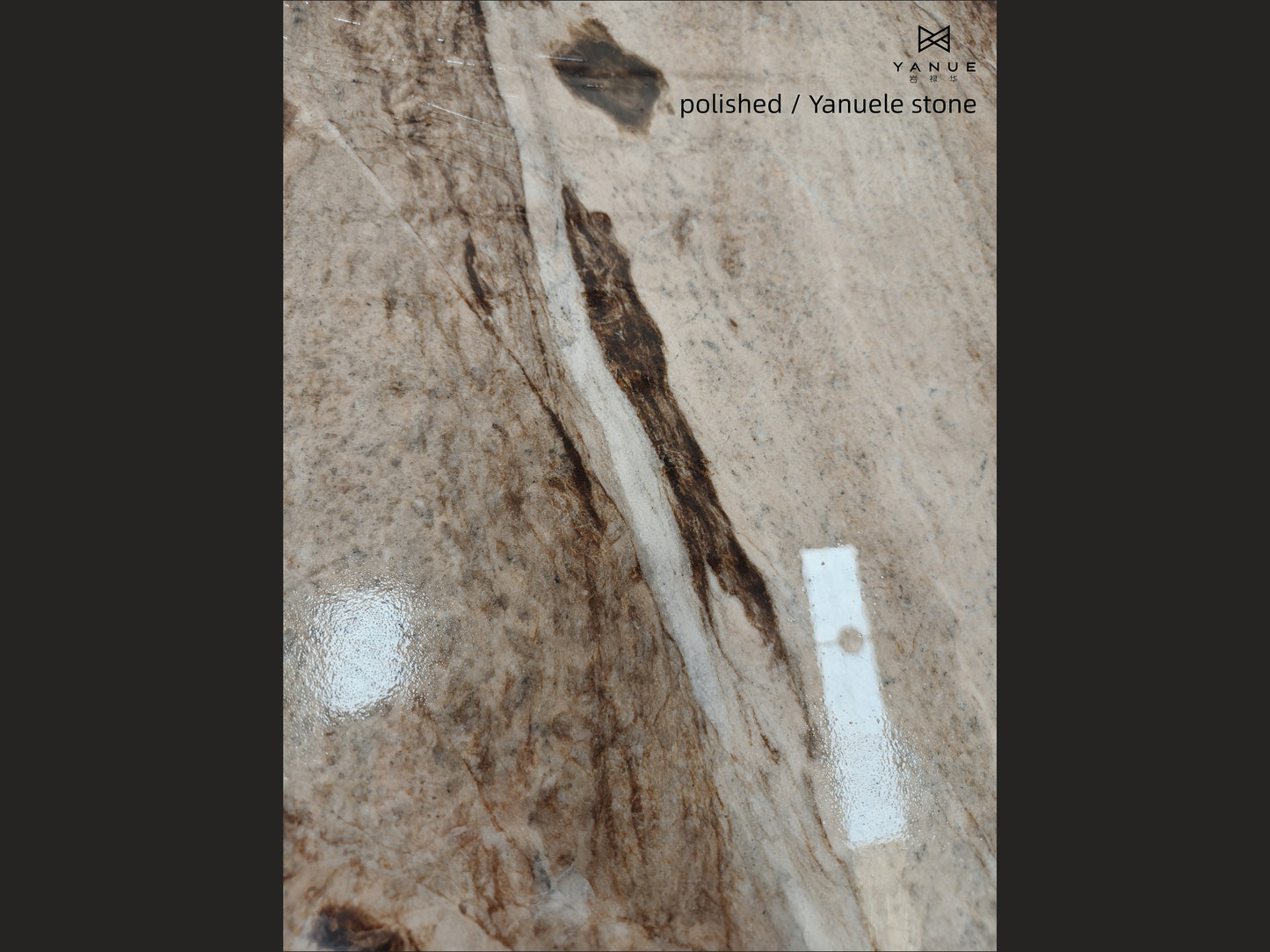 Quarry-Natural quartzite -Luxurious brown -cappuccino-Polished Slabs- Leather- Flame -Villa Interior Decoration-Design-Background walls