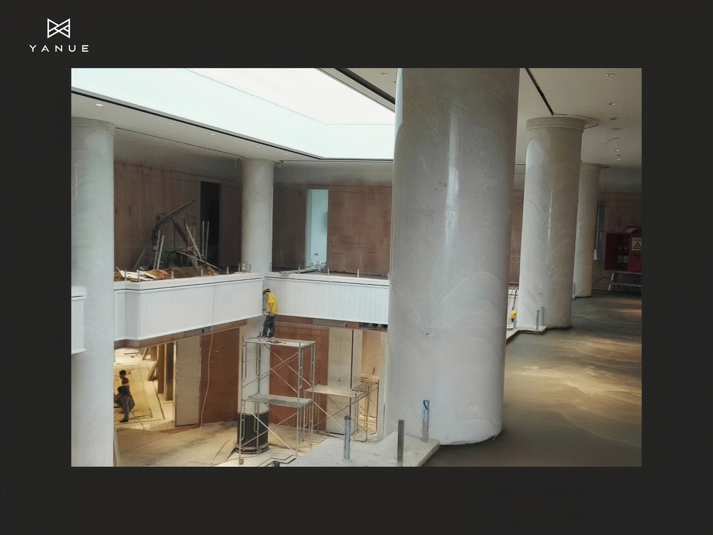 project-column- Natural stone -Special shape, arc shape-Indoor and outdoor decoration -Customized-Design