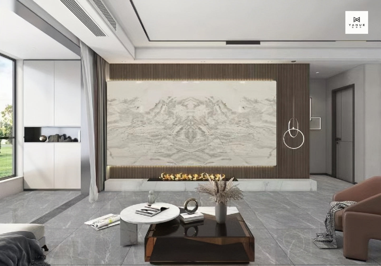 Quarry-White marble -Natural calacatta-With brown Veins -Polished Slabs -Warm marble-Villa Interior Decoration-Countertops-walls-floors-Background walls-unique marble