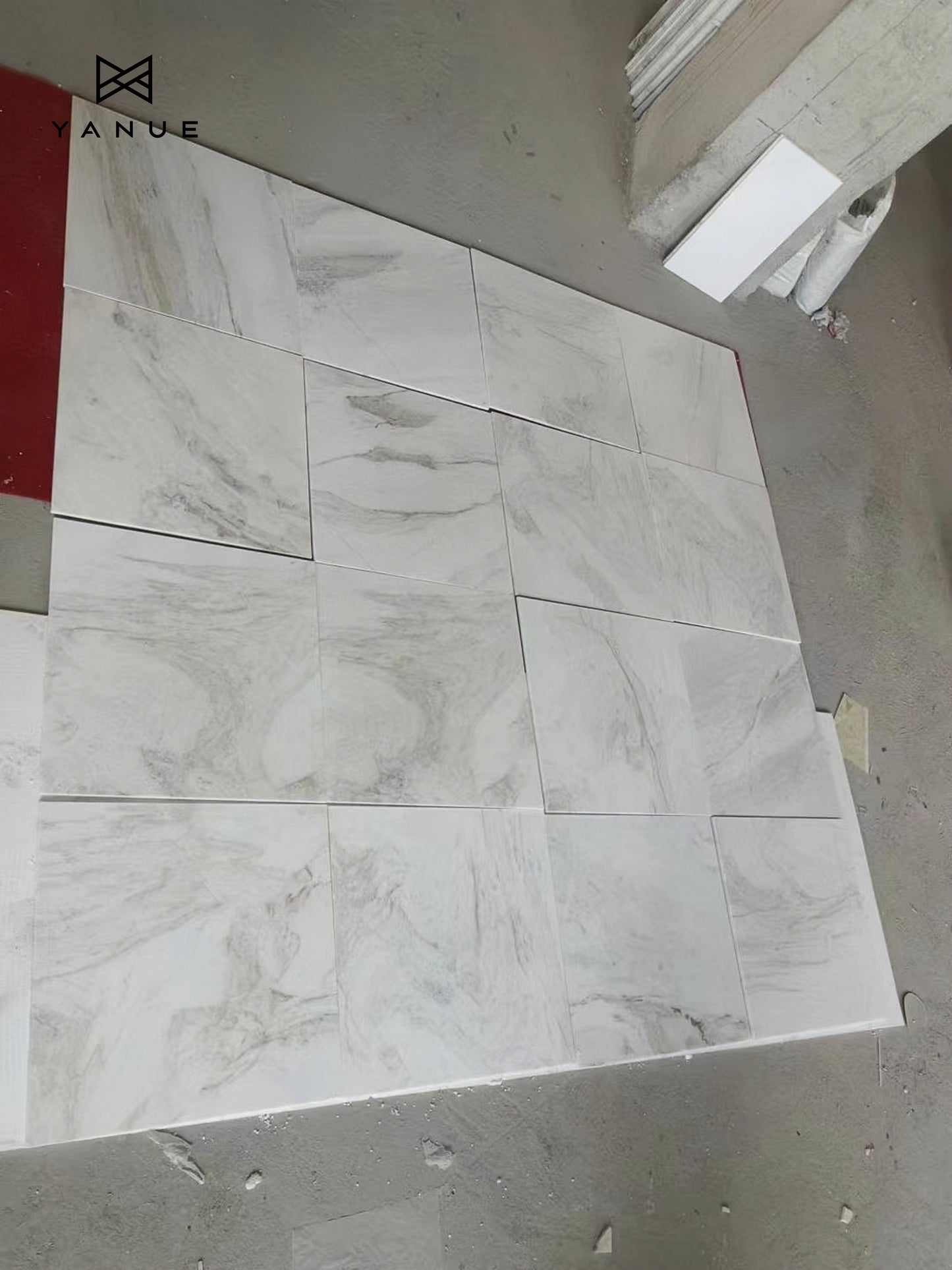 Tile Marble -Applicable to wall and floor-Customized- Calacatta-Warm white