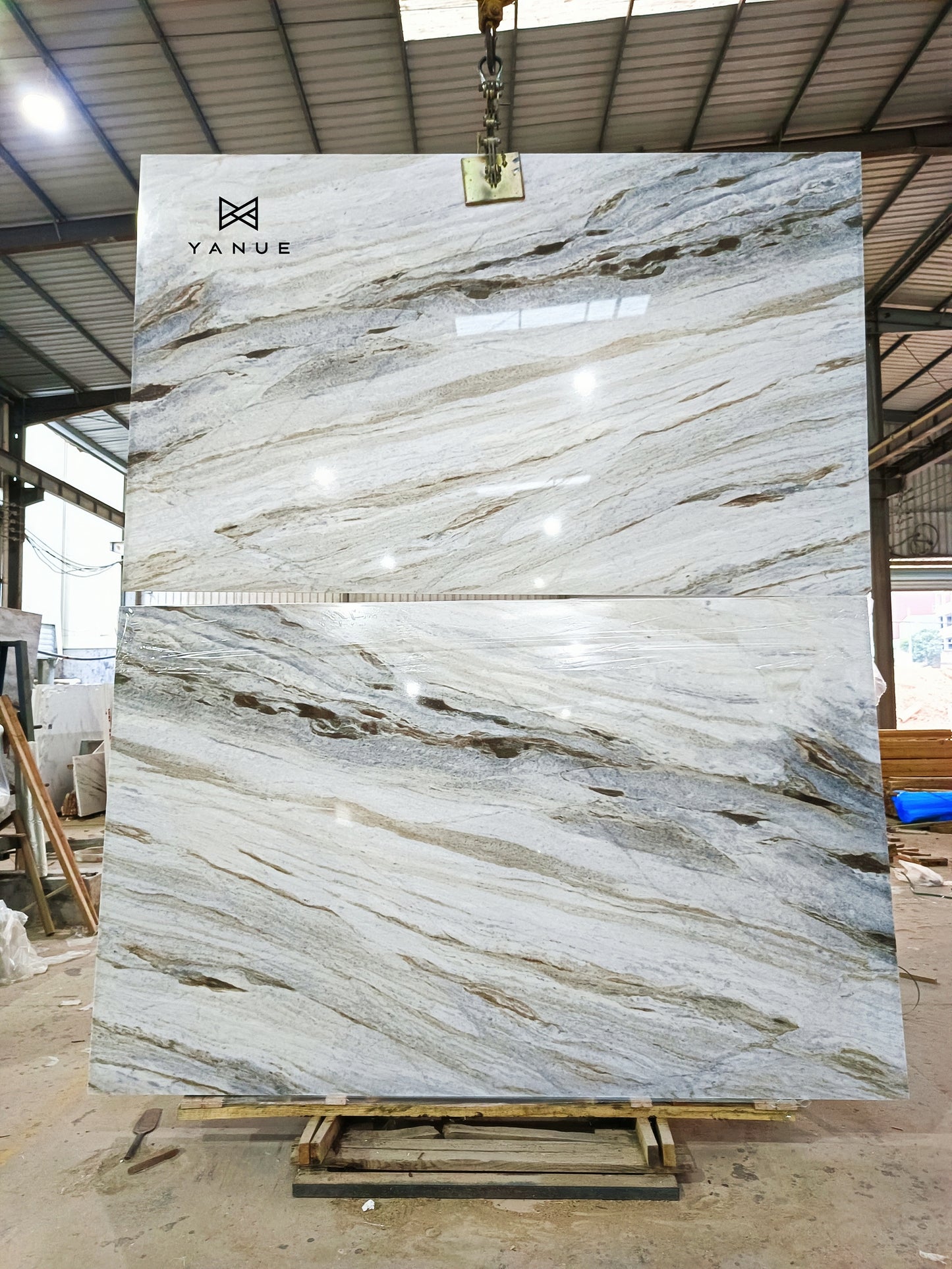 Quarry-White marble -calacatta-azure-With grey blue Veins -Polished Slabs -Warm marble-Villa Interior Decoration-Countertops-walls-floors-Background walls-unique marble