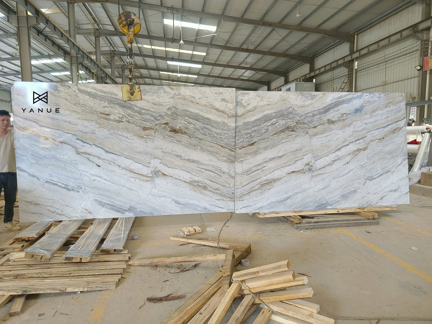 Quarry-White marble -calacatta-azure-With grey blue Veins -Polished Slabs -Warm marble-Villa Interior Decoration-Countertops-walls-floors-Background walls-unique marble