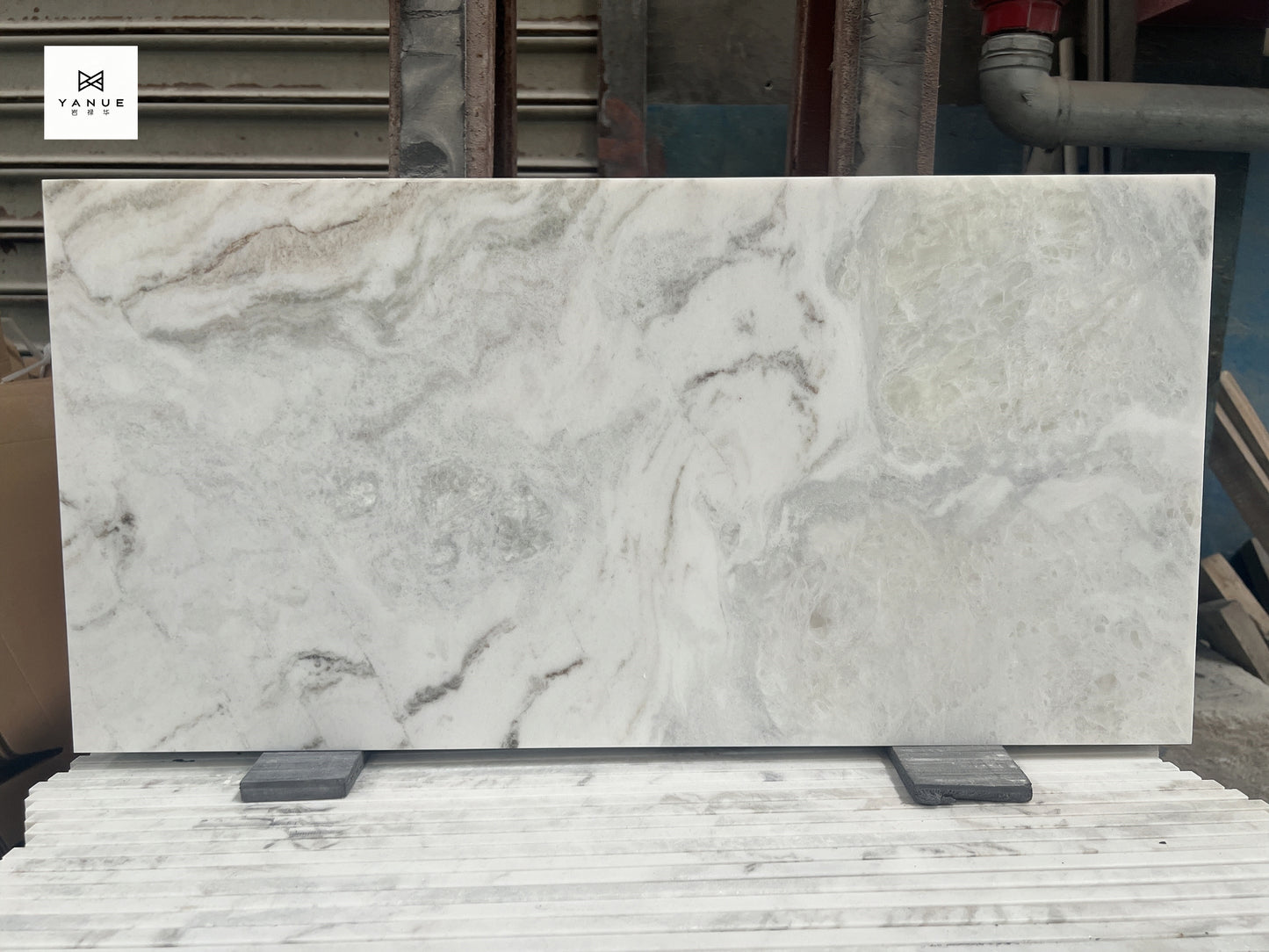 Tile Marble -Applicable to wall and floor-Customized- Calacatta-Warm white