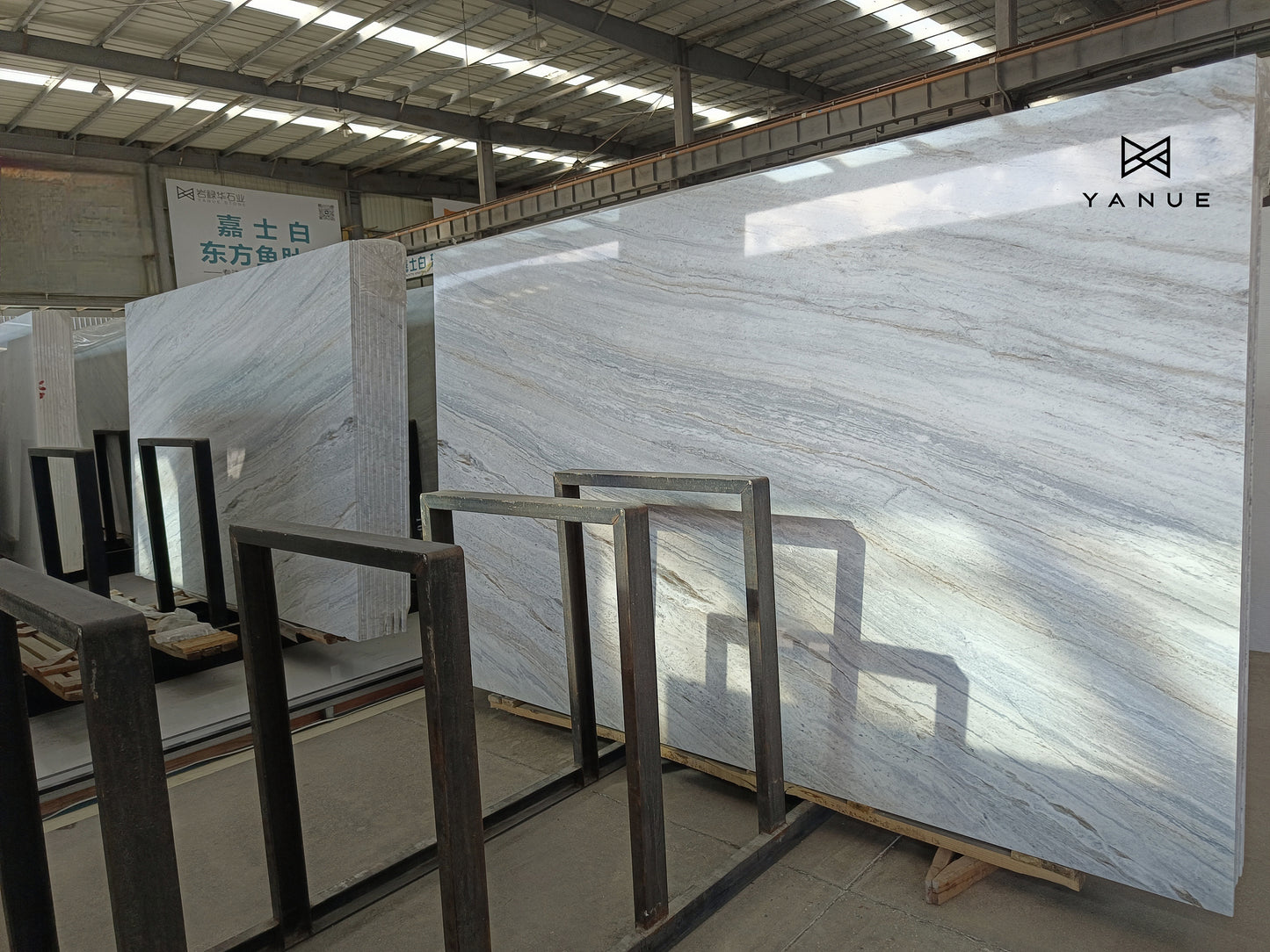 Quarry-White marble -calacatta-azure-With grey blue Veins -Polished Slabs -Warm marble-Villa Interior Decoration-Countertops-walls-floors-Background walls-unique marble