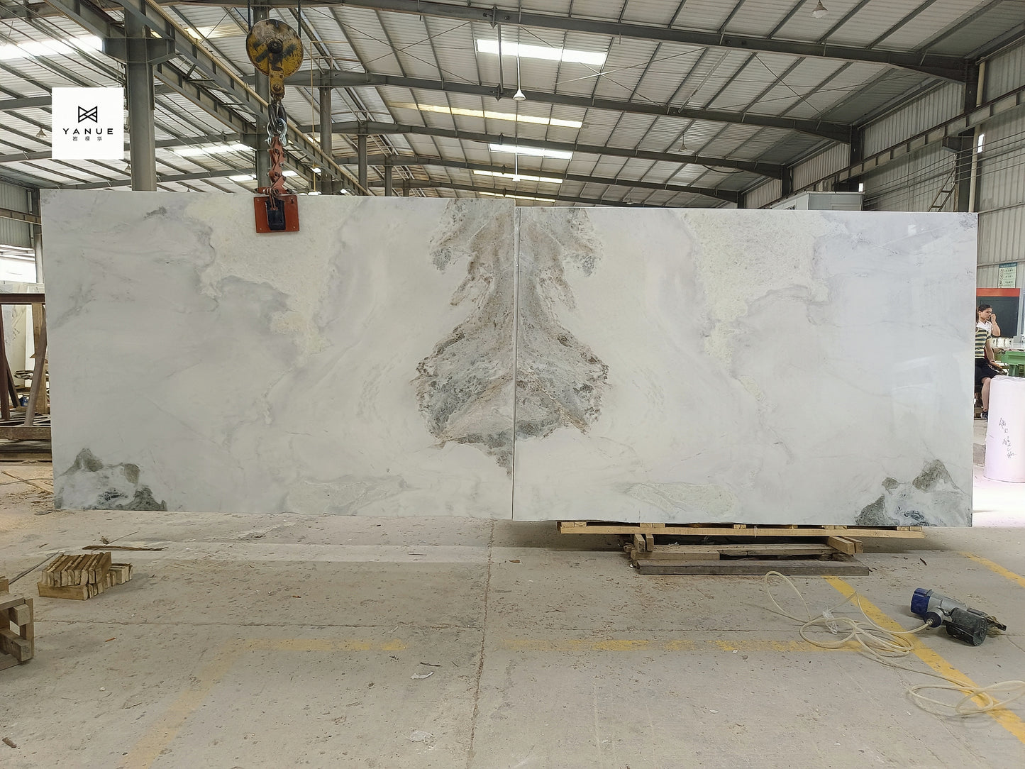 Quarry- White marble - Natural calacatta- With gray Veins- Polished Slabs -Warm marble-Villa Interior Decoration-Countertops-walls-floors-Background walls-unique marble
