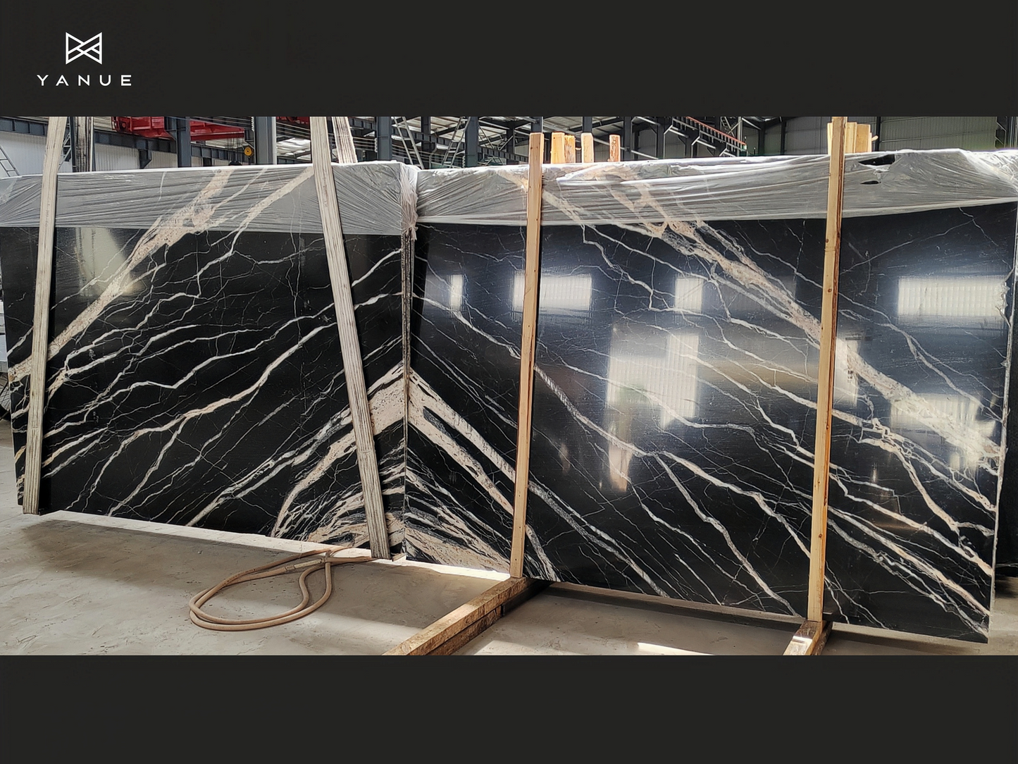 Slab-Nero-Marquina - Classic black and white pattern - Suitable for high-end construction and decoration projects - Luxury decoration - High-quality marble