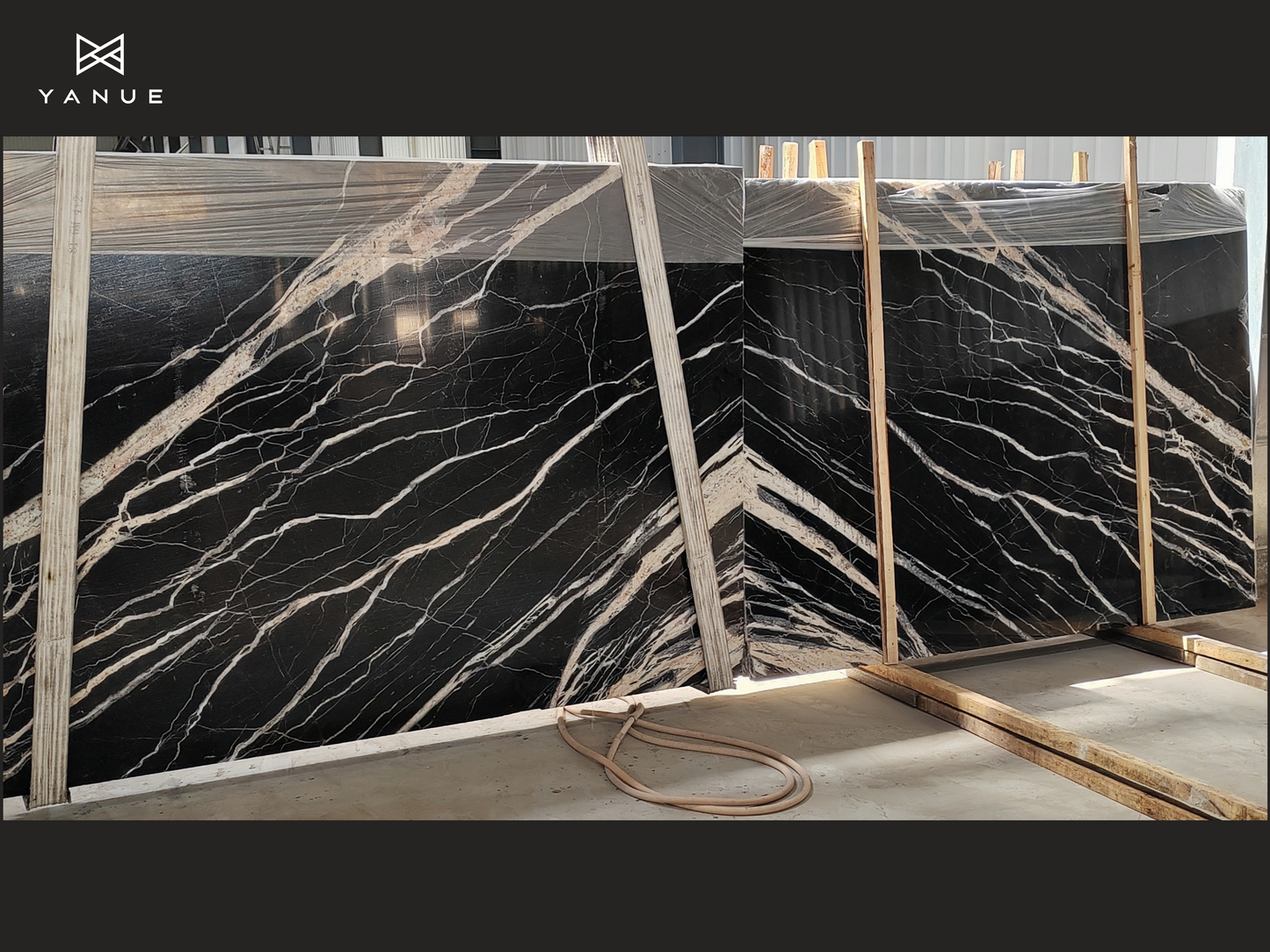 Slab-Nero-Marquina - Classic black and white pattern - Suitable for high-end construction and decoration projects - Luxury decoration - High-quality marble