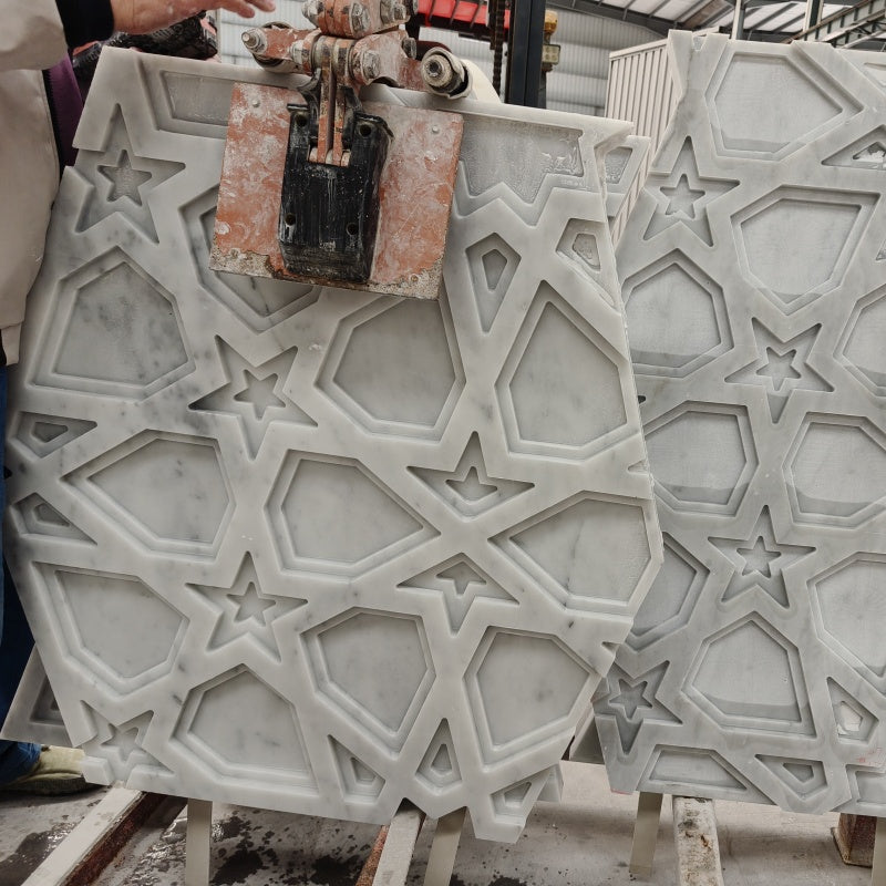 Project-Wall-Marble stone carvings 3d custom modern wall decoration