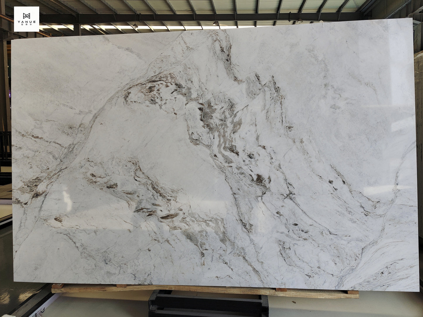 Quarry-White marble -Natural calacatta-With brown Veins -Polished Slabs -Warm marble-Villa Interior Decoration-Countertops-walls-floors-Background walls-unique marble
