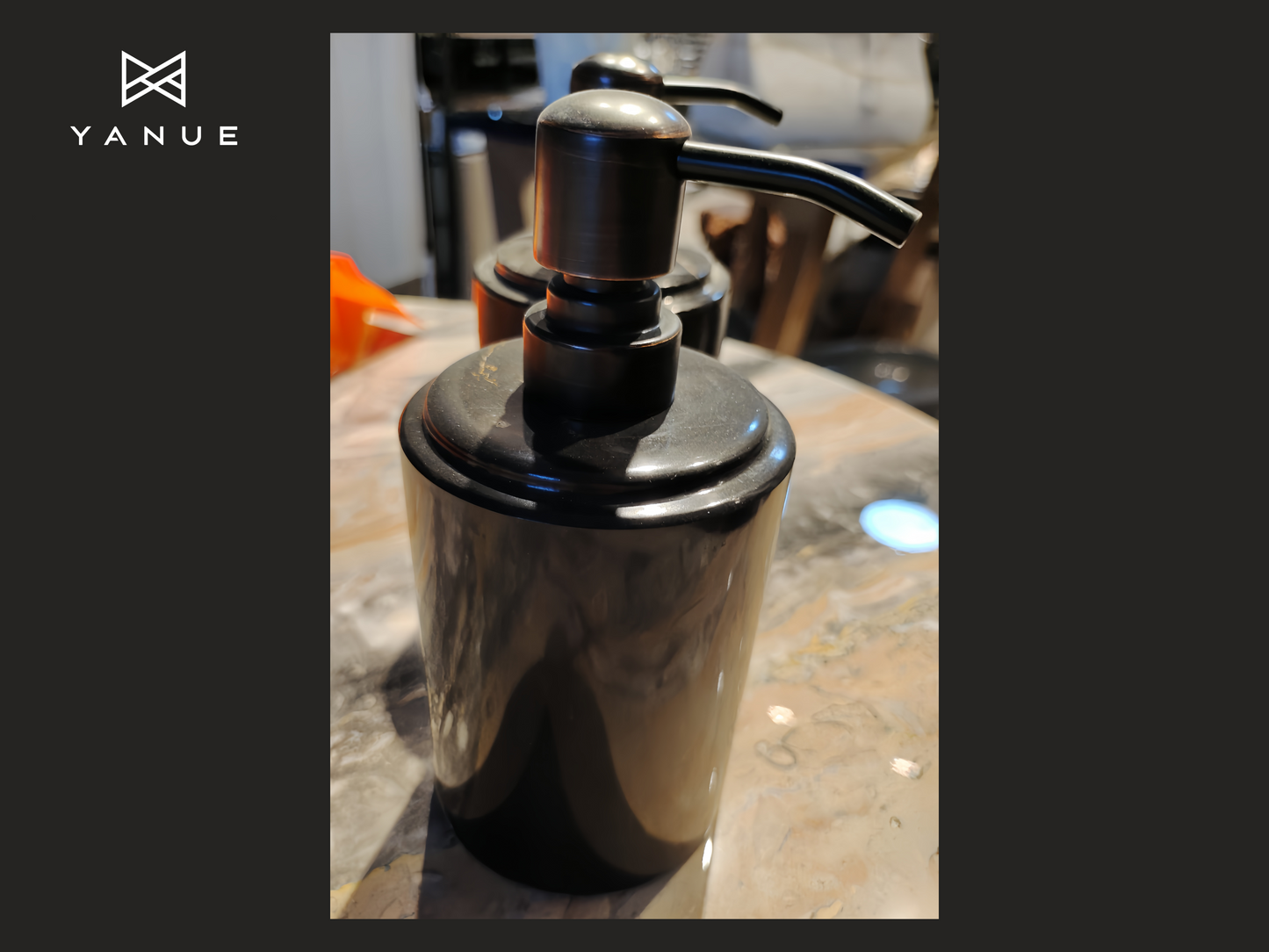 Crafts-Black Toiletries-Nero-Natural Stone-High-end Customization-Suitable for Hotel Villas