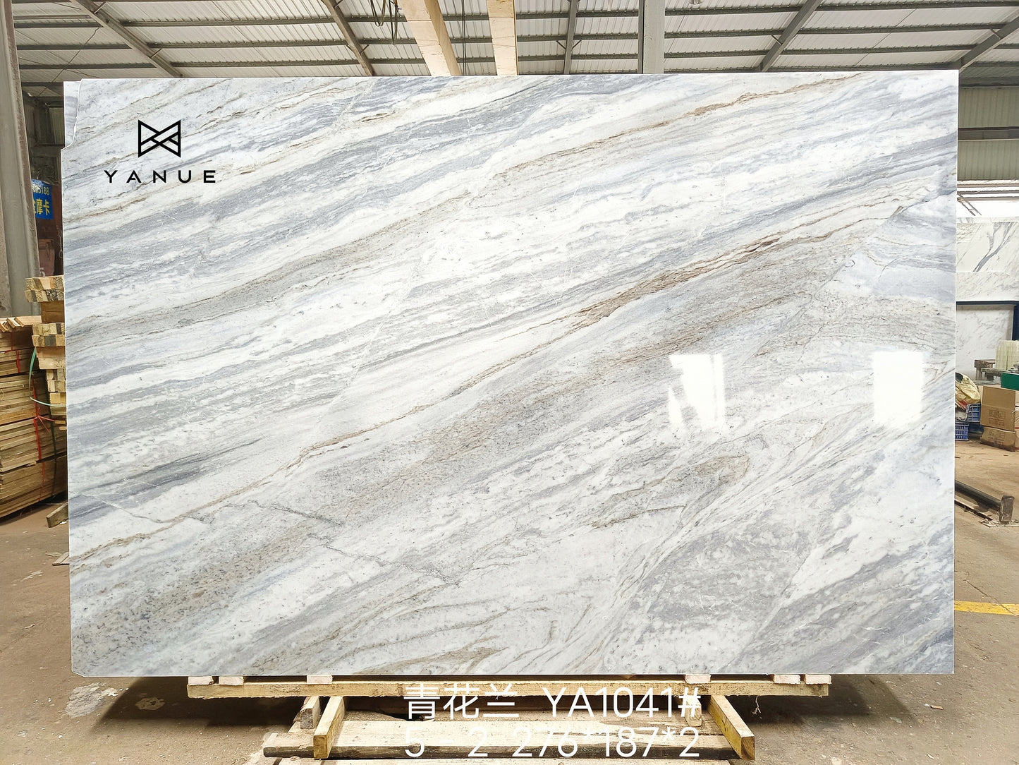 Quarry-White marble -calacatta-azure-With grey blue Veins -Polished Slabs -Warm marble-Villa Interior Decoration-Countertops-walls-floors-Background walls-unique marble