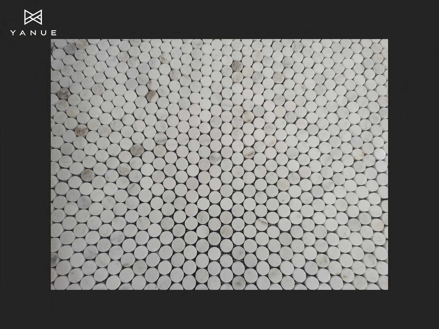 Mosaic- Natural Circle stone -Bathroom and kitchen-Calacatta-high quality marble-customized