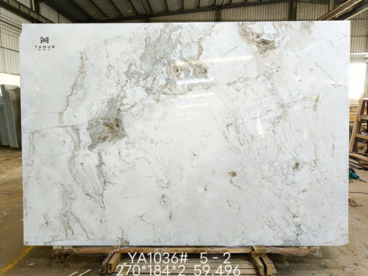 Quarry-White marble -Natural calacatta-With brown Veins -Polished Slabs -Warm marble-Villa Interior Decoration-Countertops-walls-floors-Background walls-unique marble