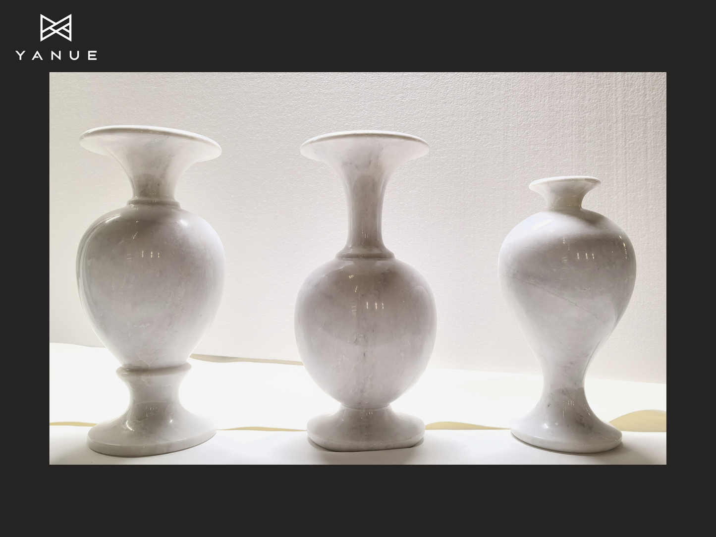 Crafts-Calacatta White-High-end Customization-Natural Stone Vase-Interior Decoration-Villa Hotel