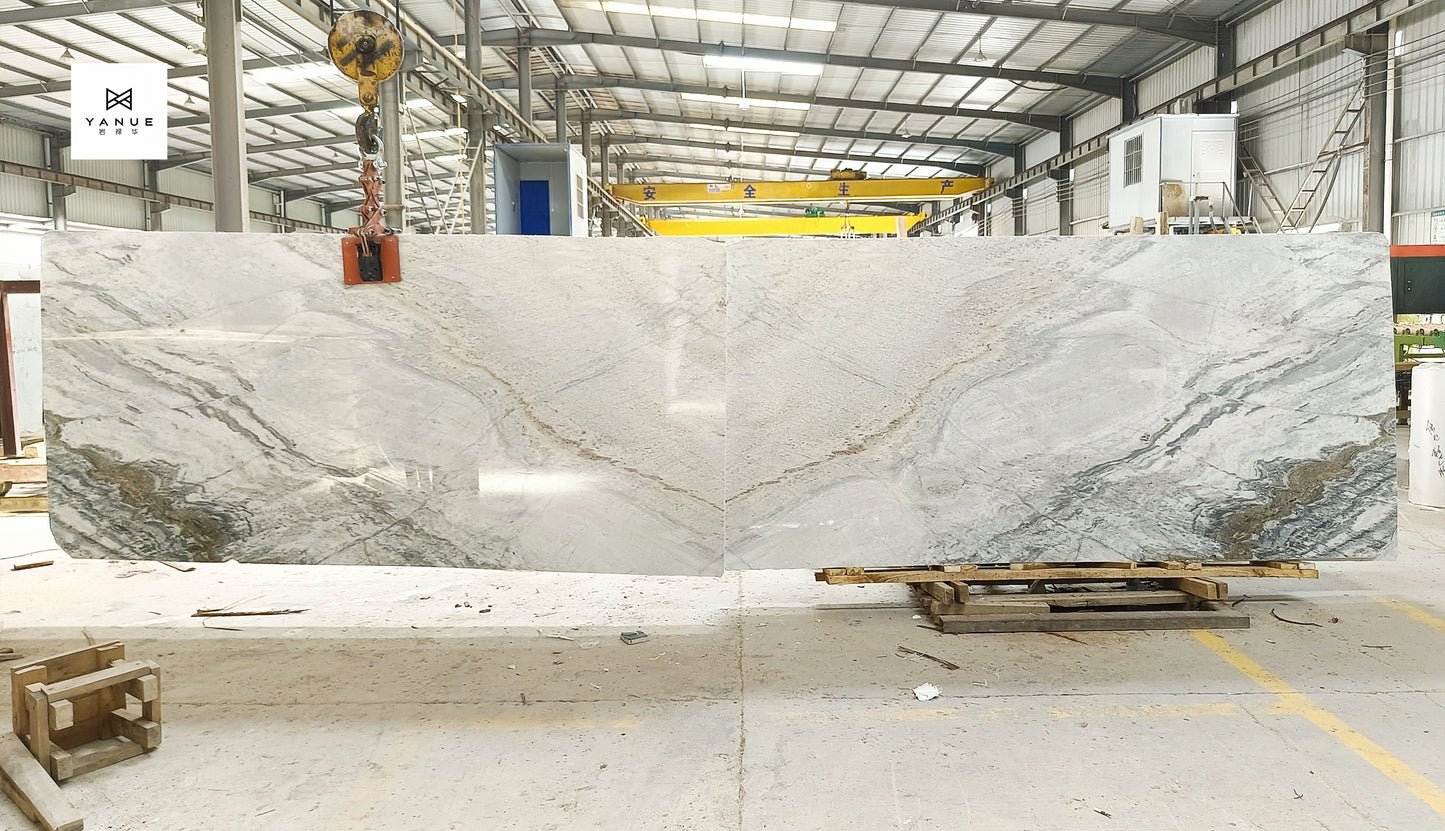 Quarry-White marble -Natural calacatta-With brown Veins -Polished Slabs -Warm marble-Villa Interior Decoration-Countertops-walls-floors-Background walls-unique marble