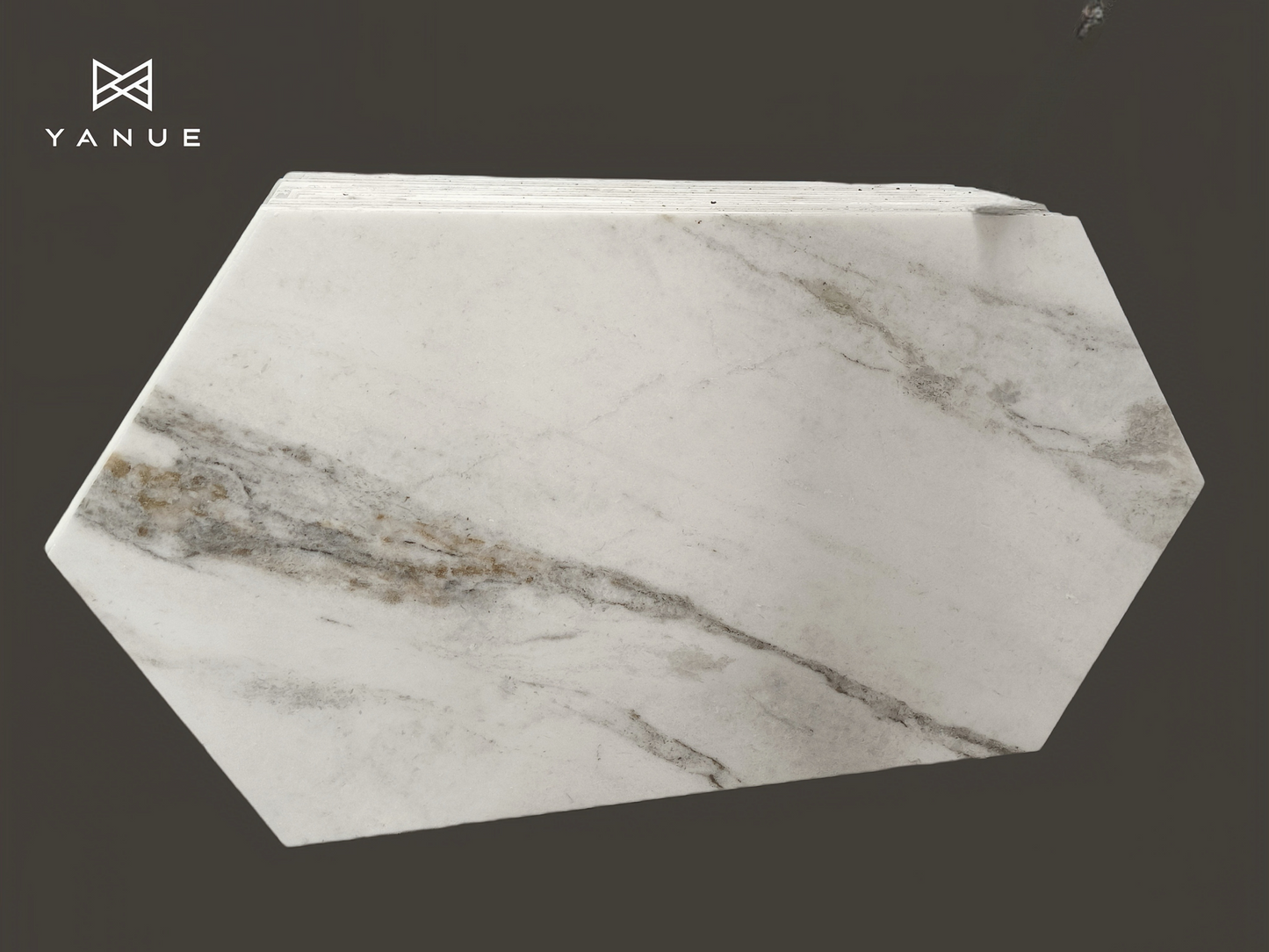 Tile Marble -Applicable to wall and floor-Customized- Calacatta-Warm white