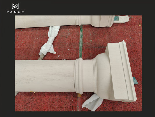 Project-Facade-Solid Column limestone durable modern Interior design